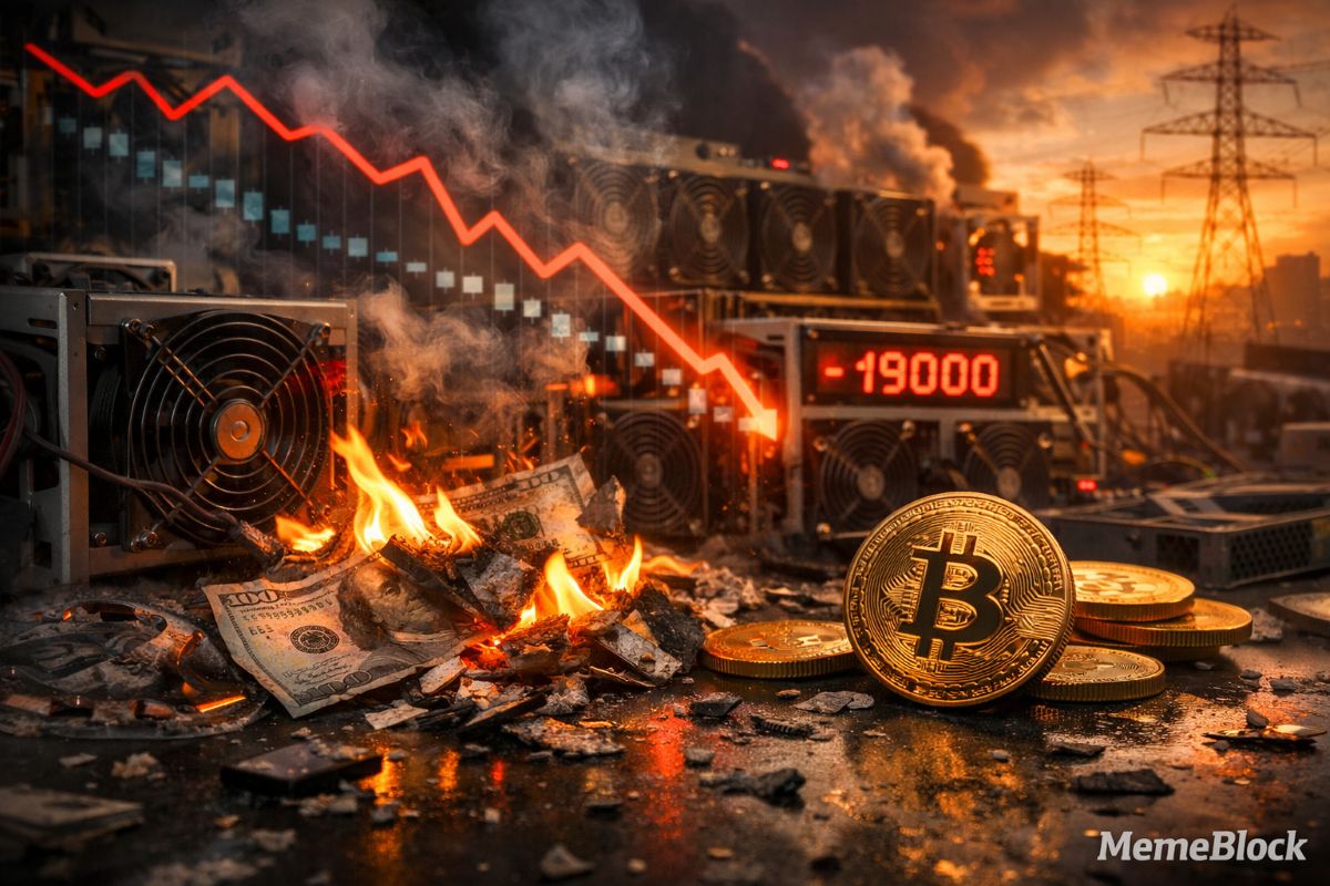 Bitcoin Miners Losing $19K Per BTC