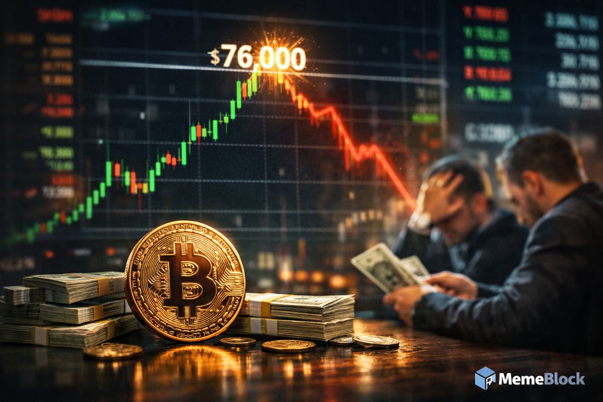 Bitcoin Breakout Above $76000