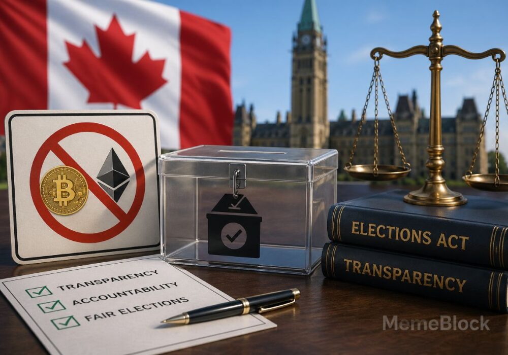 Canada Advances Crypto Donation Ban in Elections